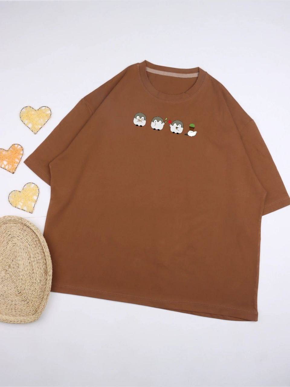 تیشرت پنبه سوپر عروسکی پنگوئنی کد ۲۰۰۲